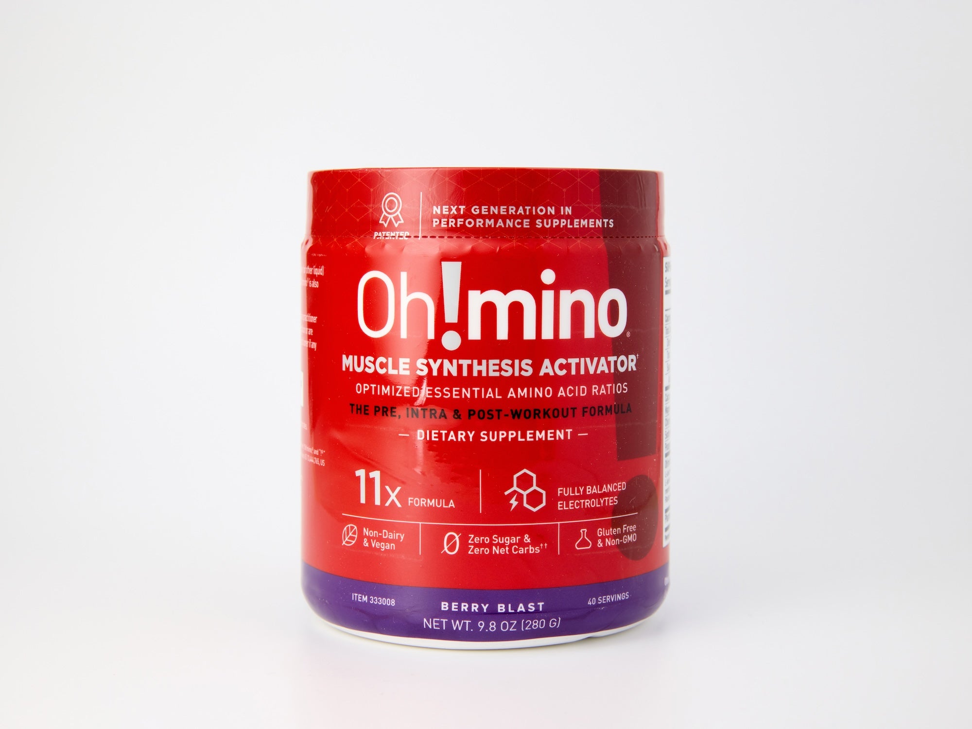Oh!mino® Muscle Synthesis Activator - Berry Caffeinated 40 BFF ACCESS 1.0