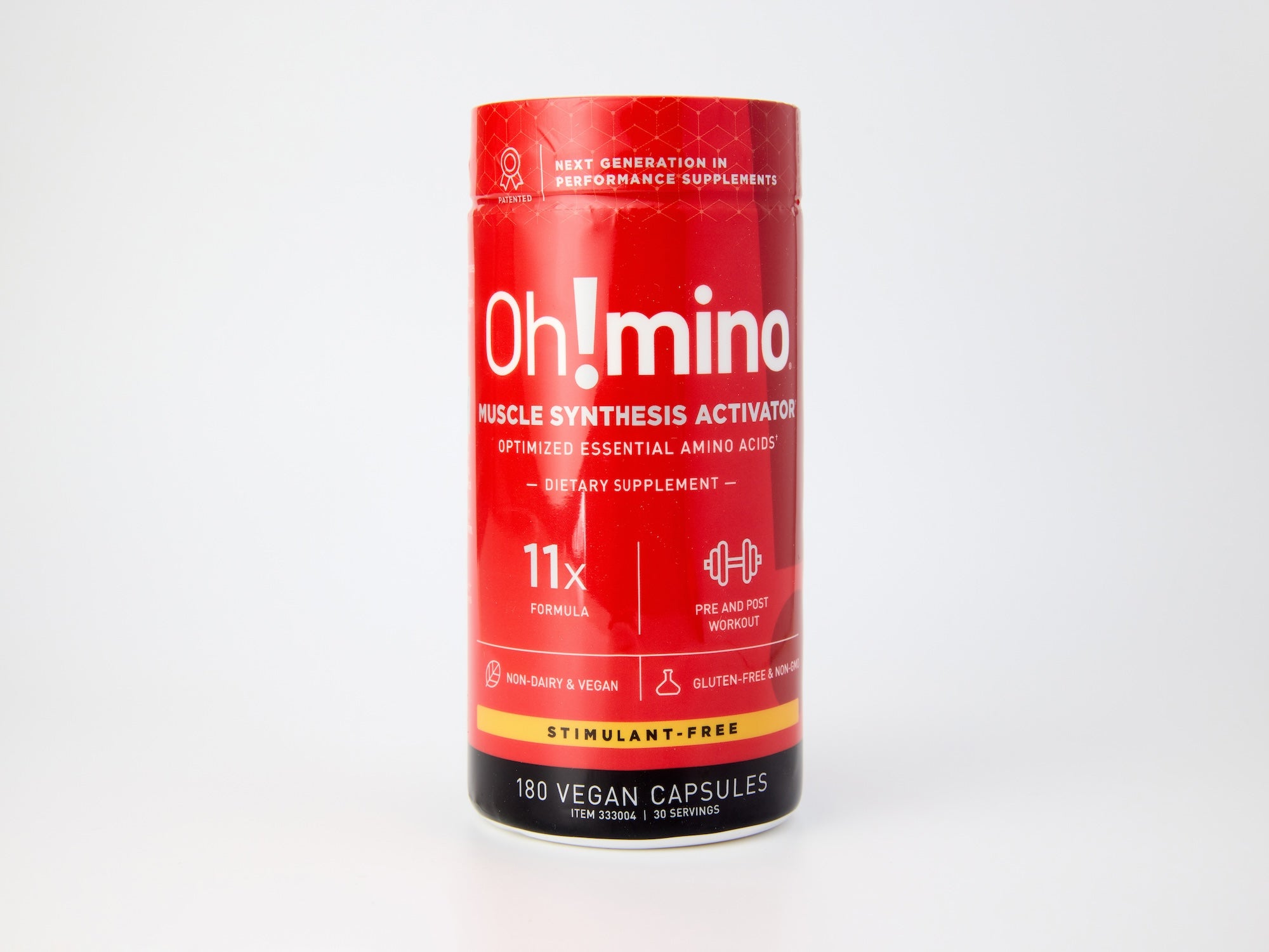 Oh!mino® Muscle Synthesis Activator† – Stimulant-Free 180 Vegetarian Hard Shell Capsules BFF Access