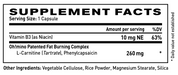 Oh!mino® Fat Burner Vegan Capsules
