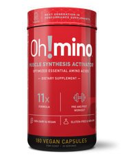 Oh!mino® Muscle Synthesis Activator - Caffeinated Vegan Capsules 180 ct BFF Access