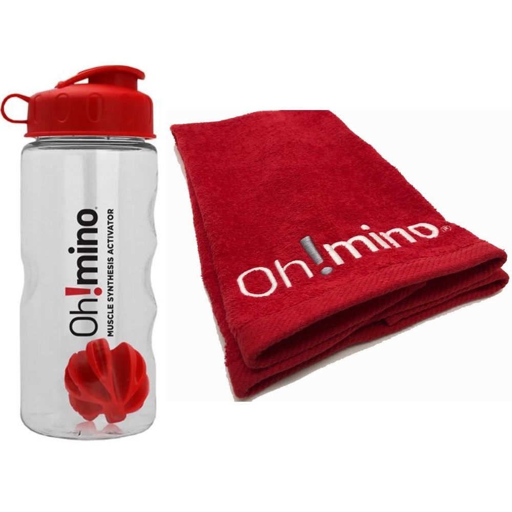 Oh!mino® Muscle Synthesis Activator† - Bottle and Gym Towel