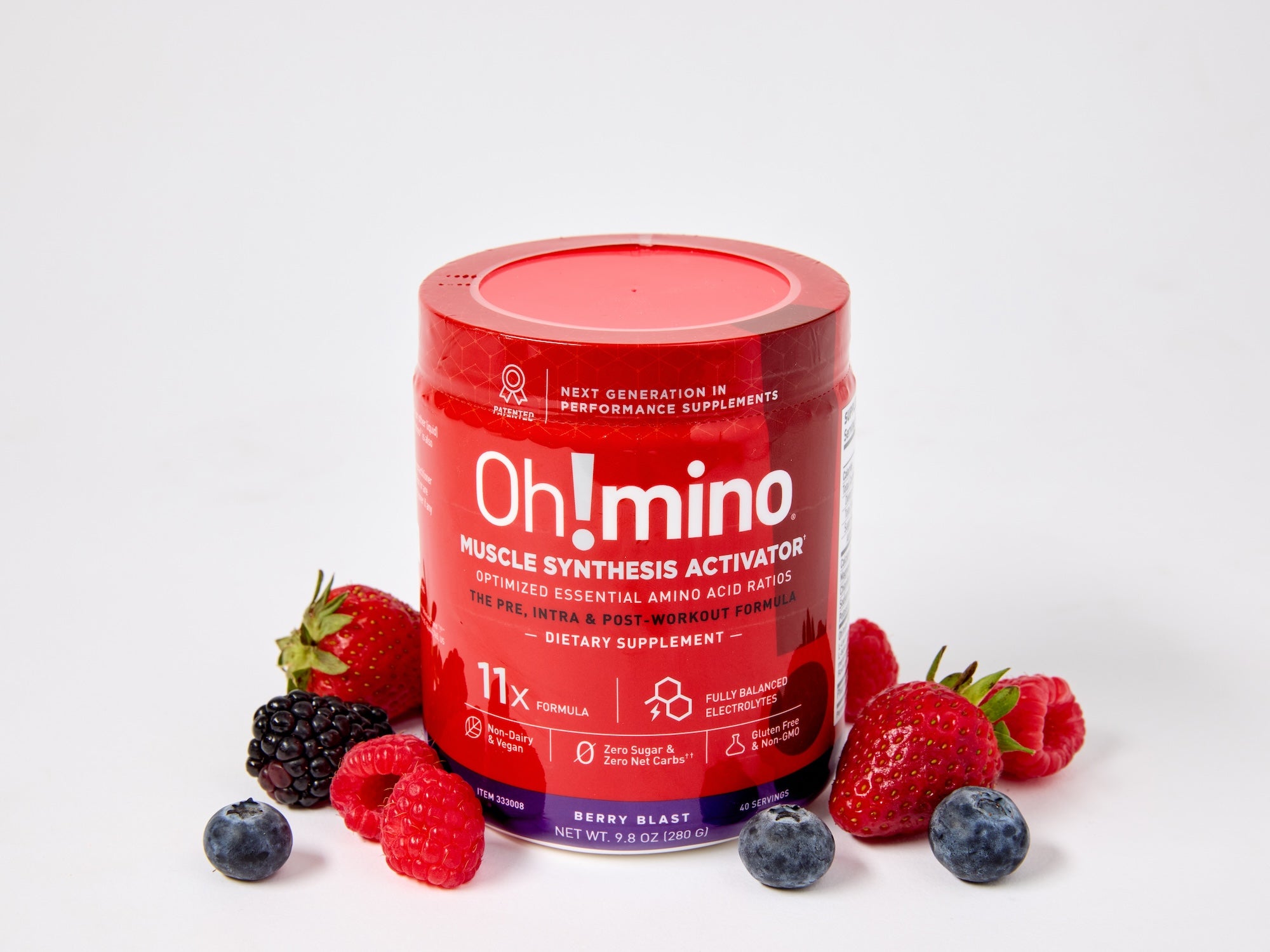 Oh!mino® Muscle Synthesis Activator - Berry Caffeinated 40 BFF ACCESS