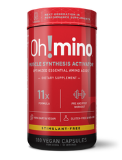 Oh!mino® Muscle Synthesis Activator†  – Stimulant-Free 180 Vegetarian Hard Shell Capsules