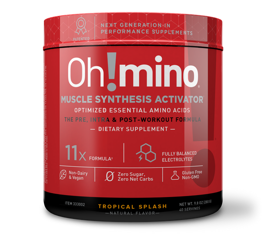 Oh!mino® Muscle Synthesis Activator†  – With Caffeine Tropical Splash