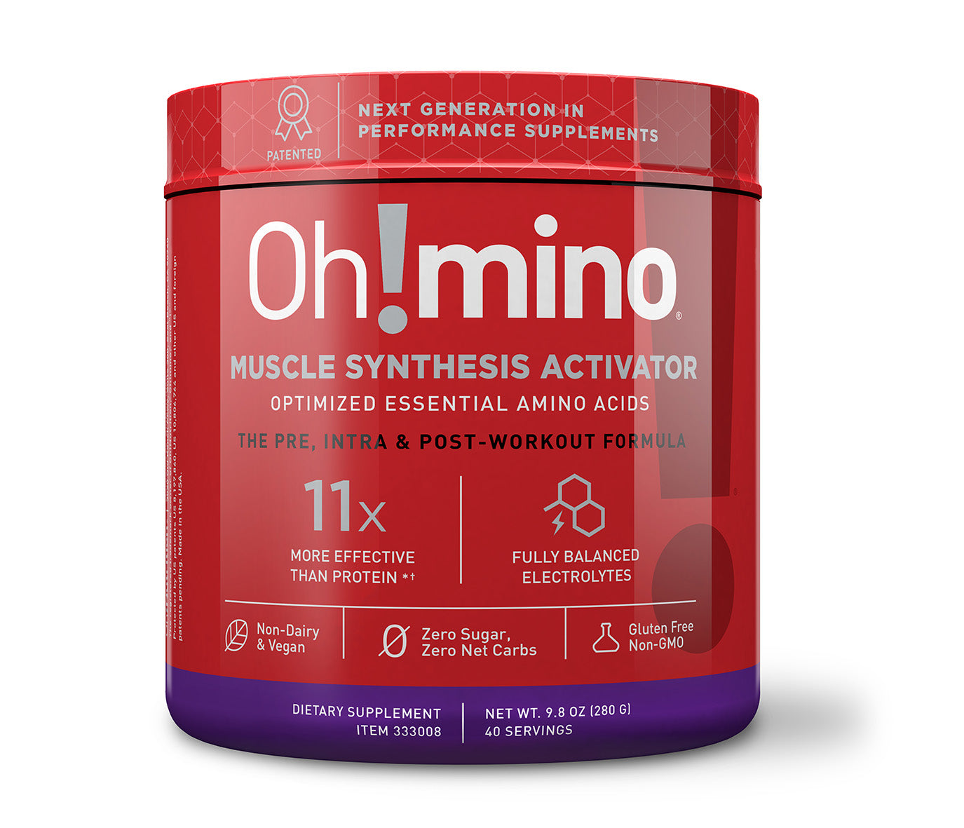 Oh!mino® Muscle Synthesis Activator - Berry Caffeinated 40 BFF ACCESS 2.0