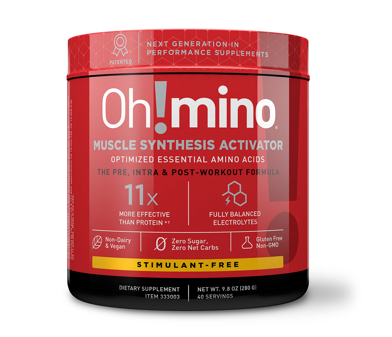 Oh!mino® Muscle Synthesis Activator - Tropical Splash Stimulant-Free 40 BFF ACCESS 2.0